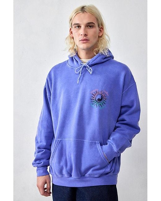 Urban Outfitters Blue Uo Loving Energy Hoodie Sweatshirt for men