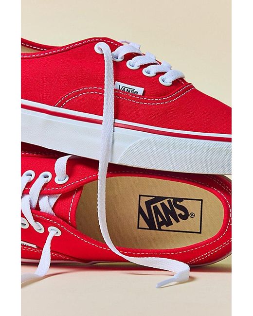 Vans Red Authentic Sneakers