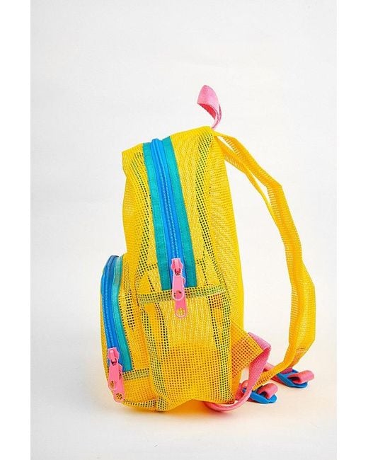 Mokuyobi Yellow Mesh Mini Backpack for men