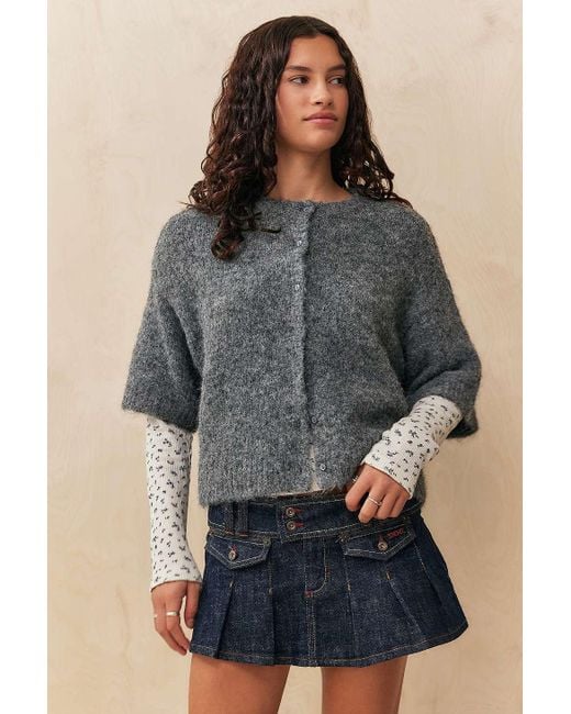 BDG Blue Rose Denim Mini Kilt
