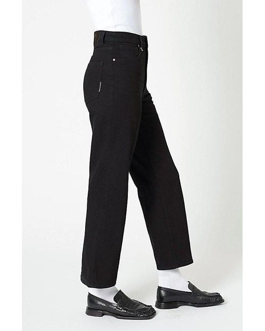 Neuw Black Edie High-Rise Crop Straight Jean