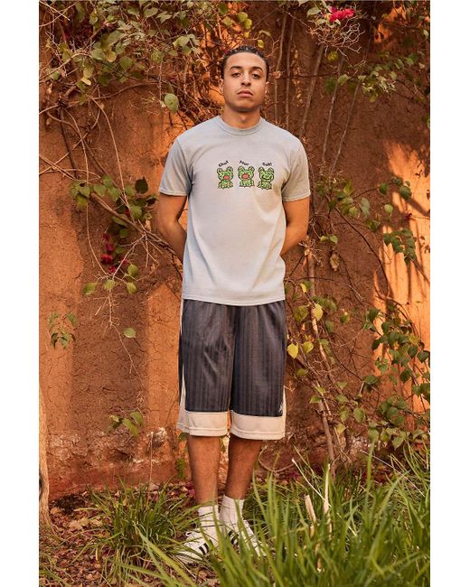 Urban Outfitters Gray Uo Shut Your Gob Frog T-shirt for men