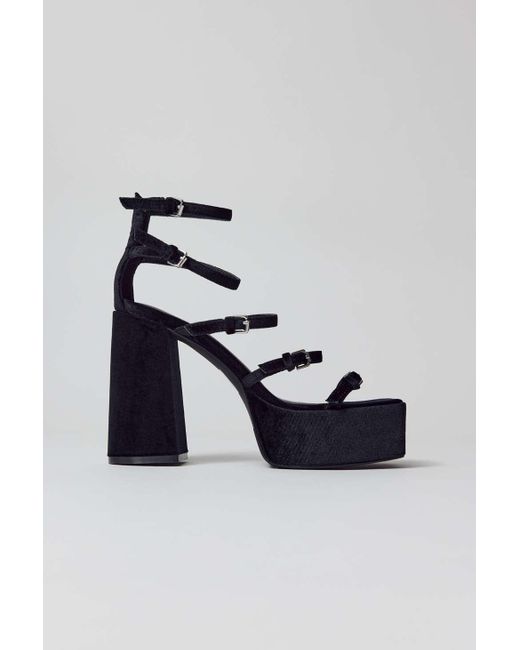 Calvin Klein Ivory Black Snakeskin Strappy Platform Heels Open Toe Sandal  Size 8 | eBay