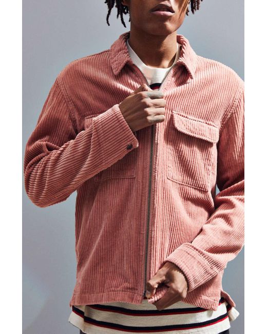 Urban Outfitters Uo Ryder Corduroy Zip Shirt for Men | Lyst