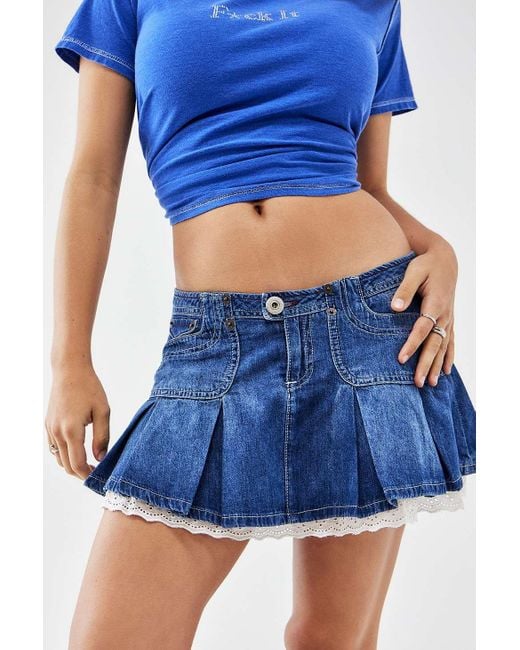 BDG Blue Ruby Denim Mini Skirt