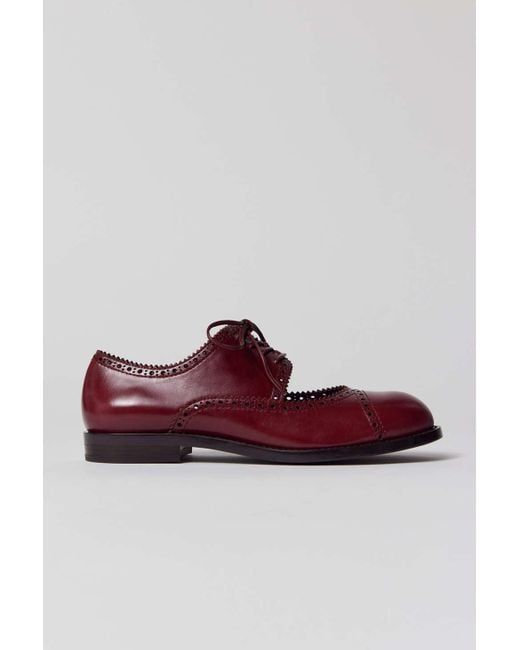 Jeffrey Campbell Realism Oxford Shoe Shoe In Red,at Urban Outfitters