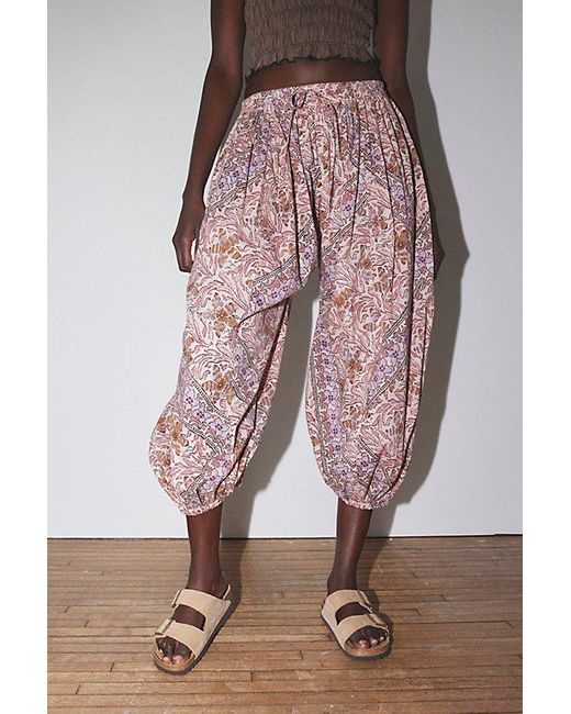 Out From Under Pink Jasmine Printed Balloon Pant