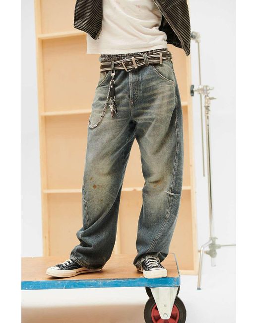 BDG Blue Kian Marina Wash Jeans for men
