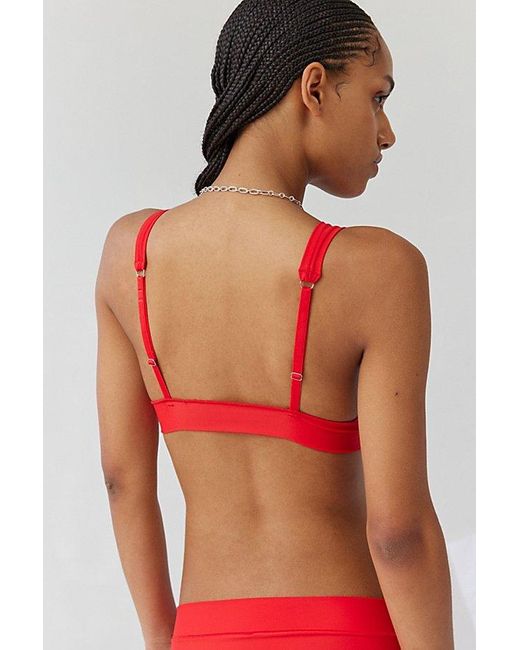 Out From Under Red Miami Nostalgia Plunge Bralette