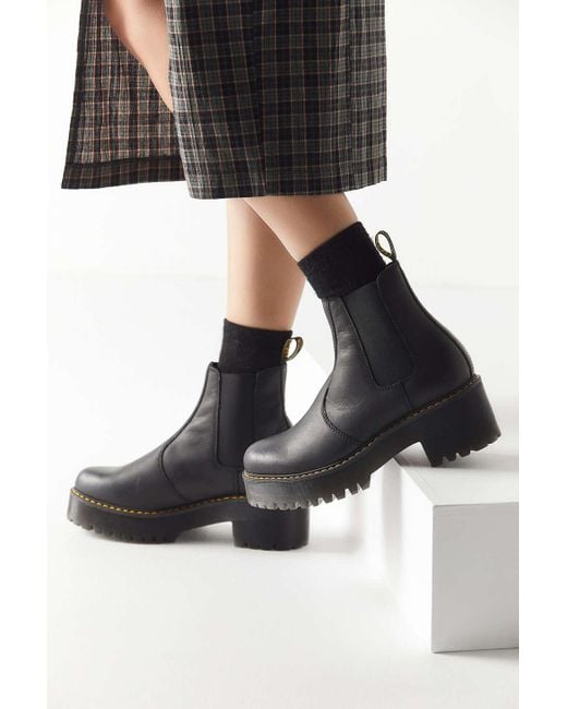 dr martens chelsea fur boots