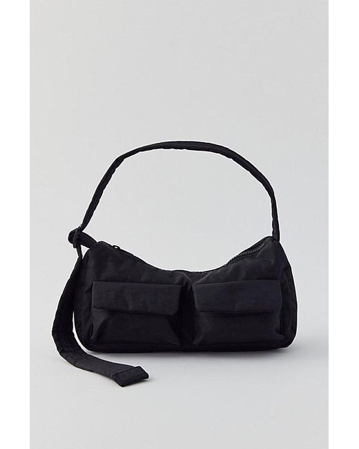 Baggu Black Cargo Nylon Shoulder Bag