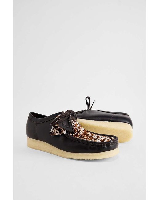 Clarks Brown Interest Wallabee Shoes for men