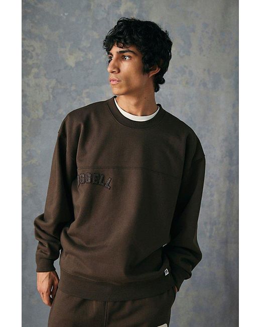 Russell Gray Uo Exclusive Hillman Crew Neck Sweatshirt for men
