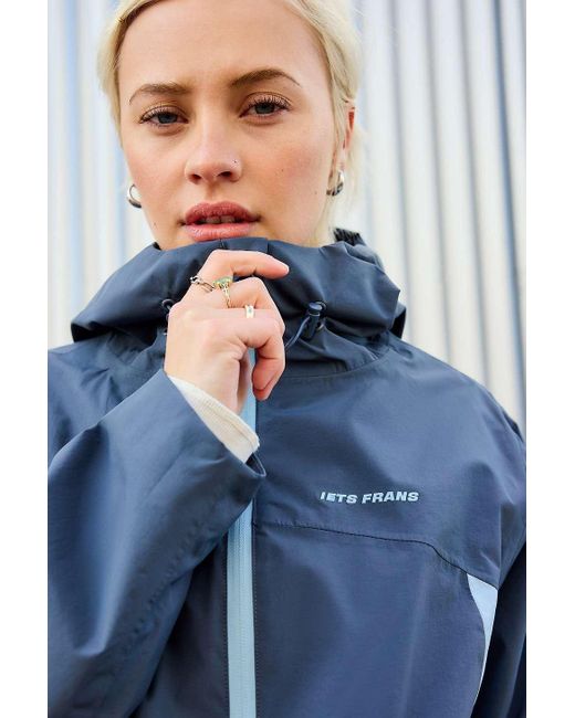 iets frans Blue Tessa Waterproof Shell Jacket