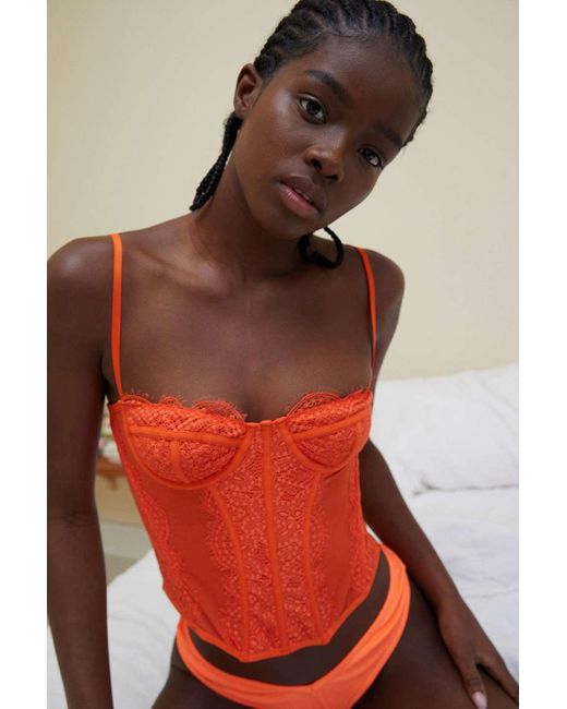 Out From Under Orange Modern Love Corset