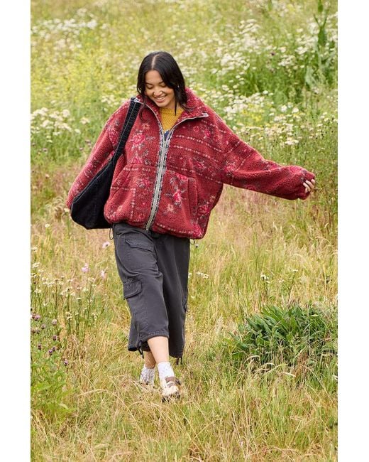 BDG Green Mae Fleece Jacket