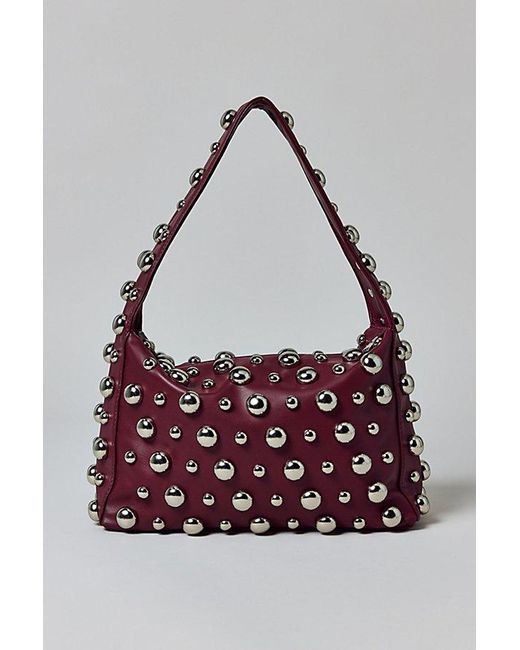 Silence + Noise Black Mona Studded Shoulder Bag
