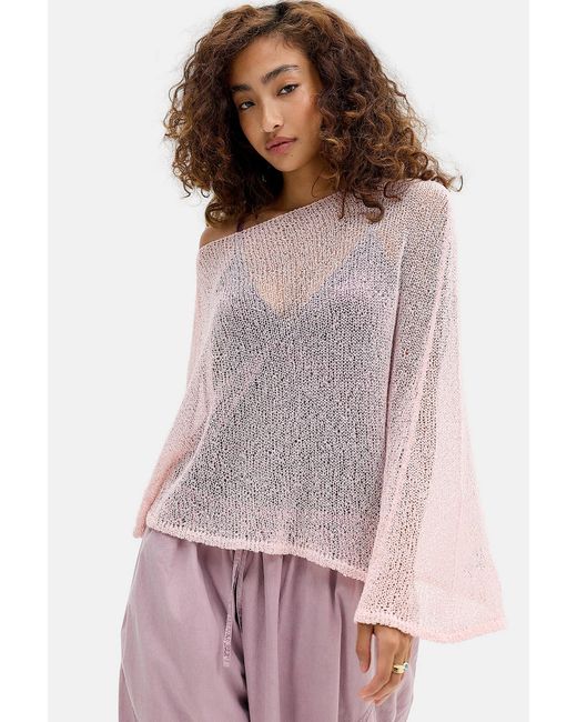 Daisy Street Pink Dahlia Poncho