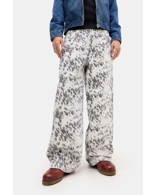 BDG Blue Neo Dalmatian Jeans 32w 32l At Urban Outfitters for men