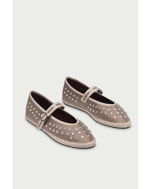 Flabelus Pink Mae Studded Mary Jane Flat