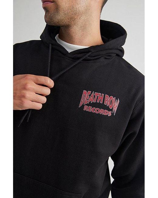 Urban Outfitters Black Snoop Dogg Death Row Records Hoodie Sweatshirt for men