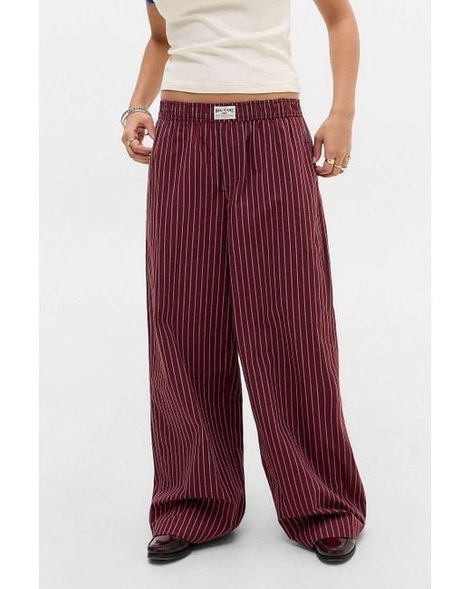 BDG Red Leni Boxer Pants
