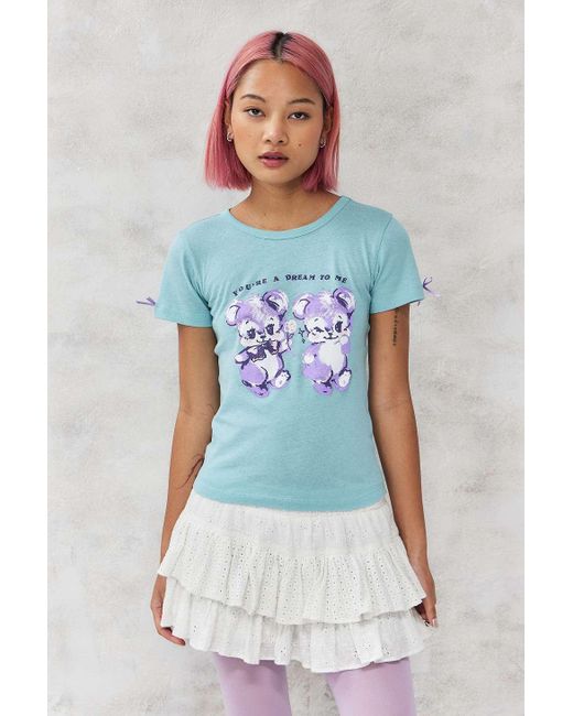 Urban Outfitters Blue Uo You're A Dream To Me Baby T-shirt