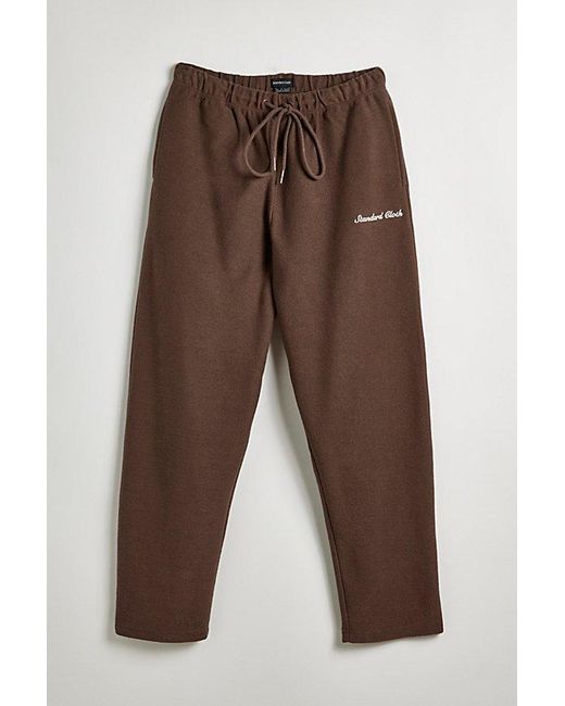 Standard Cloth Brown Reverse Terry Foundation Sweatpant for men