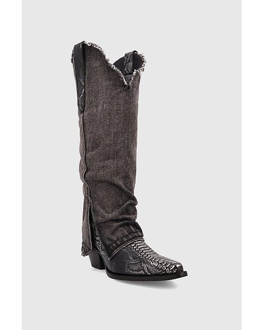 Dingo Black Shabby Leather Boot