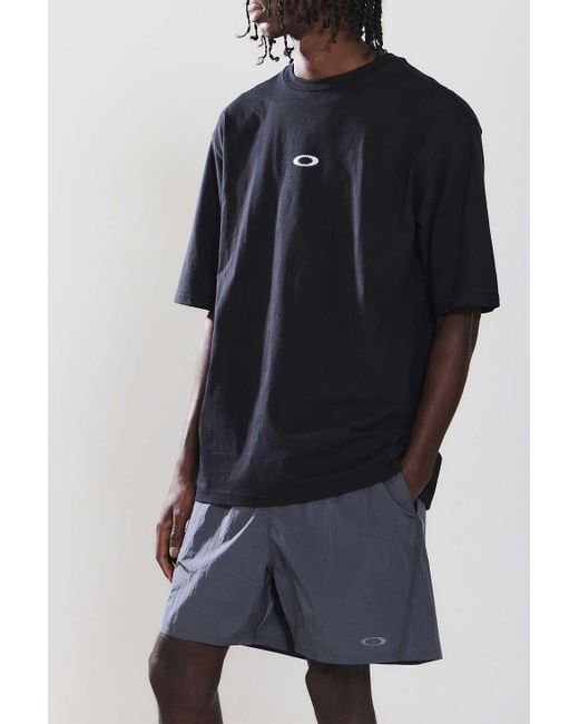 Oakley Black Uo Exclusive Grey Metallic Shorts for men