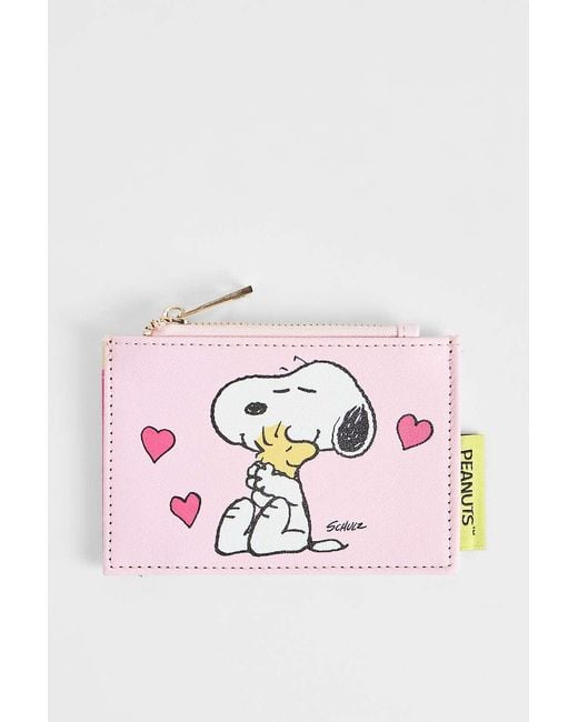 Urban Outfitters Pink House Of Disaster Snoopy Card Holder