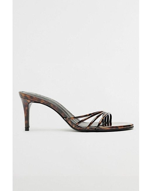 SCHUTZ SHOES Metallic Inez Strappy Mule Heel