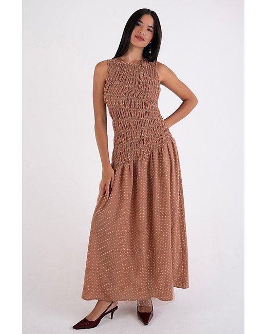 drop waist chiffon dress Designer Plunging Lace Drop Waist Chiffon Boho Nude Wedding Dress, Nude Beige