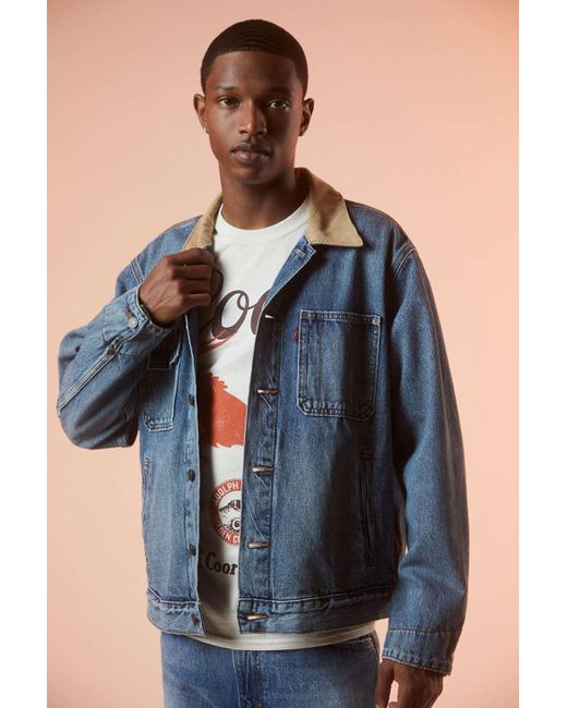 Levi's oversized shop leather jacket