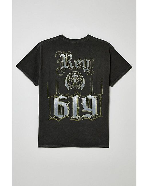 Urban Outfitters Black Rey Mysterio Tee for men