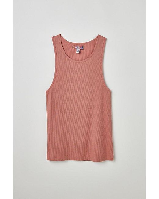 Urban Outfitters Pink Uo Classic Ribbed Tank Top for men
