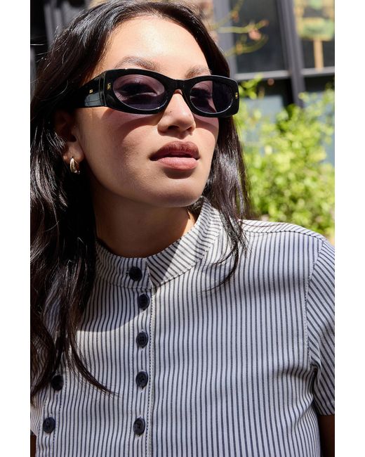Urban Outfitters Black Uo Madrid Sunglasses