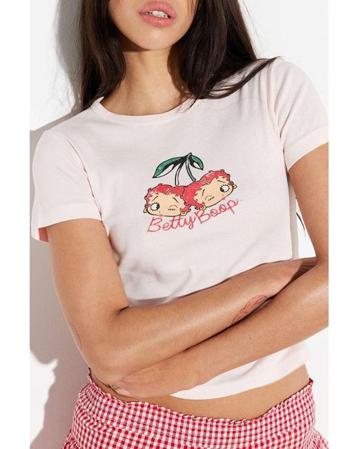 Urban Outfitters Pink Uo Betty Boop Baby T-shirt