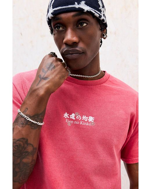 Urban Outfitters Pink Uo Dragon Tiger T-shirt for men