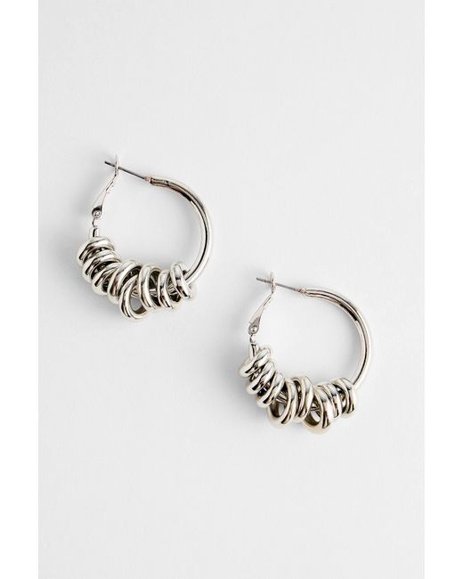 Silence + Noise Blue Silence + Noise Ring Stack Hoop Earrings