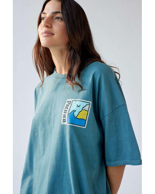 Urban Outfitters Quality Pacifico Beer Tshirt Dress in Blue Lyst