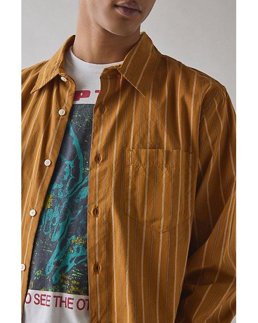 Urban Outfitters Brown Uo The Baggy Dress Shirt for men