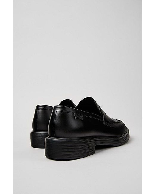 Camper Black Dean Leather Loafer for men