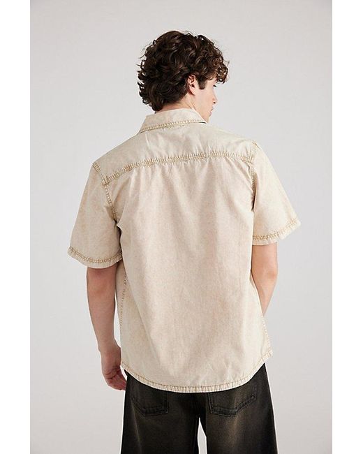 Dickies Natural Newington Short Sleeve Shirt Top for men