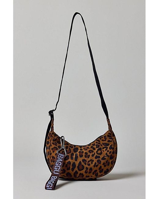 Baggu Blue Small Nylon Crescent Bag