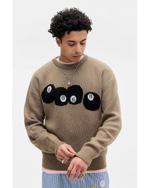 Urban Outfitters Black Uo Taupe Snooker Jumper for men
