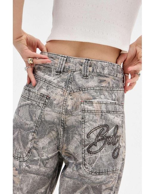 BDG Gray Washed Tree Camo Trousers