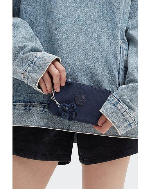 Kipling Blue Creativity Nylon Zip Wallet