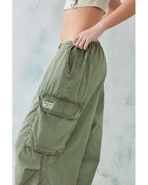 BDG Green Khaki Chute Ultra-wide Pocket Pants