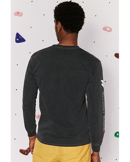 Without Walls Black Lava Long Sleeve Tee for men